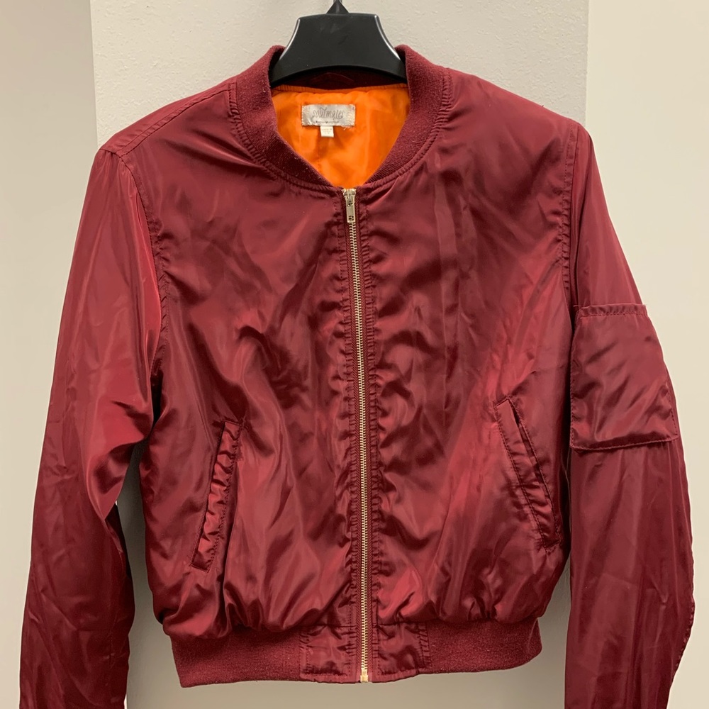 Red Bomber jacket